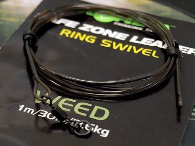  Korda Safezone Leader Ring Swivel 40lb Weed KSZ30