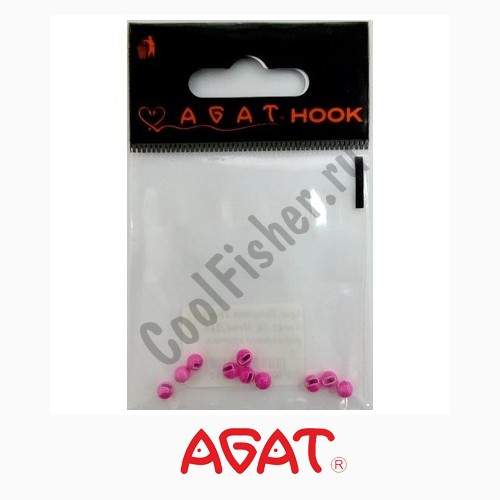  Agat Tungsten Trout Hooks Jig Head 4,6.  Fluo Pink