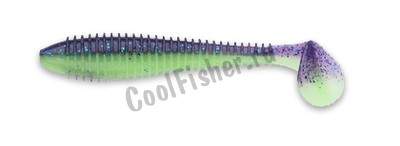  Keitech Swing Impact FAT 3.3 PAL #06 Violet Lime Belly
