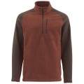  Simms Rivershed Sweater Quarter Zip, XXL, Rusty Red