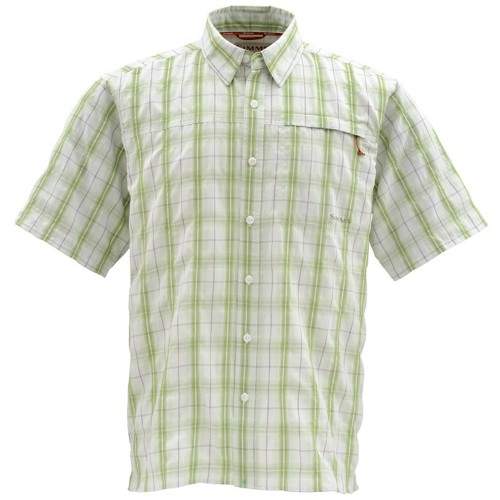  Simms Outer Banks SS Shirt, S, Seagrass Plaid