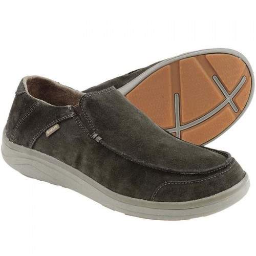  Simms Westshore Leather Slip On Shoe, 10, Dark Olive