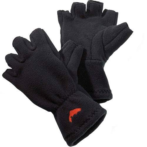  Simms Freestone Half-Finger Glove, L, Black