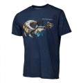  Savage Gear Cannibal Tee Blue Melange T-Shirt, .XL, .71585