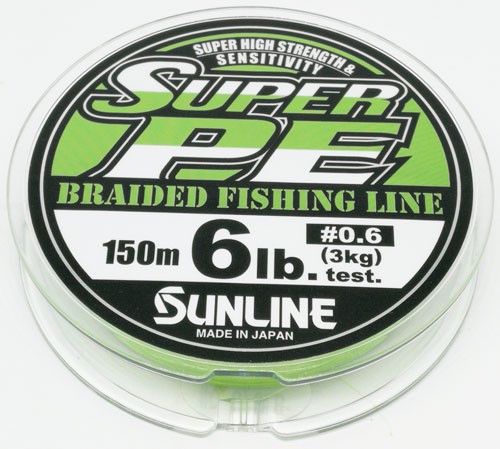   Sunline NEW SUPER PE Light Green 150m #0.8|8lb