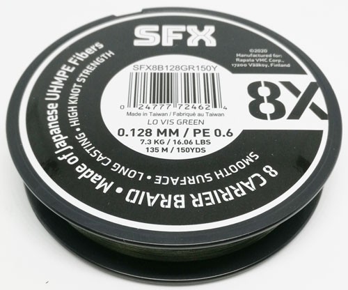   Sufix SFX 8X  135  0.405  46  PE 6