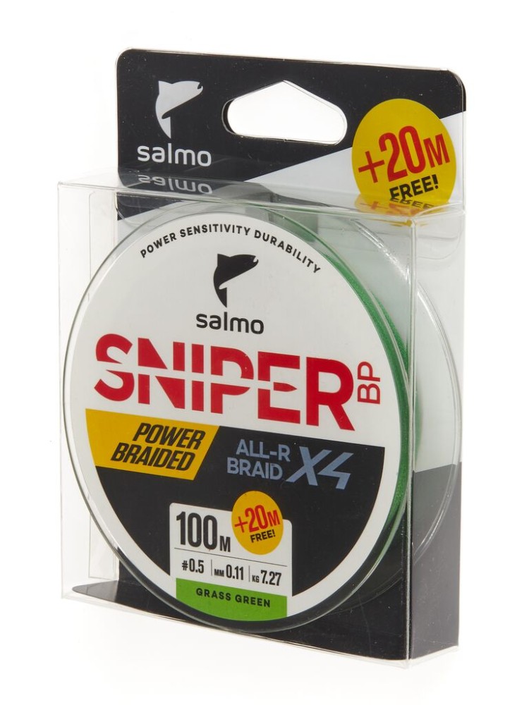   Salmo Sniper BP ALL R BRAID 4 Grass Green 120/015