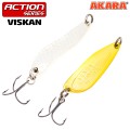Блесна колебалка Akara Action Series Viskan 65 21 гр. 3/4 oz. Sil/Go