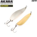 Блесна колебалка Akara Salmon Кета 85 мм 26 гр. NI/GO