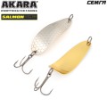 Блесна колебалка Akara Salmon Семга 80 мм 17 гр. NI/GO