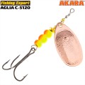 Блесна вращающаяся Akara C-5120 10 гр. Cu/Yl-Or