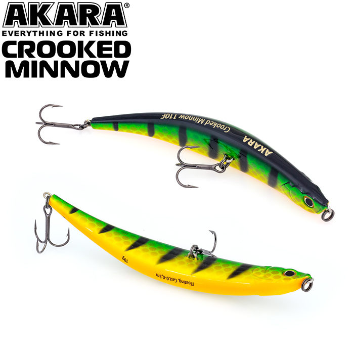  Akara Crooked Minnow 110F 10 . (5/14 oz 4,3 in) A11