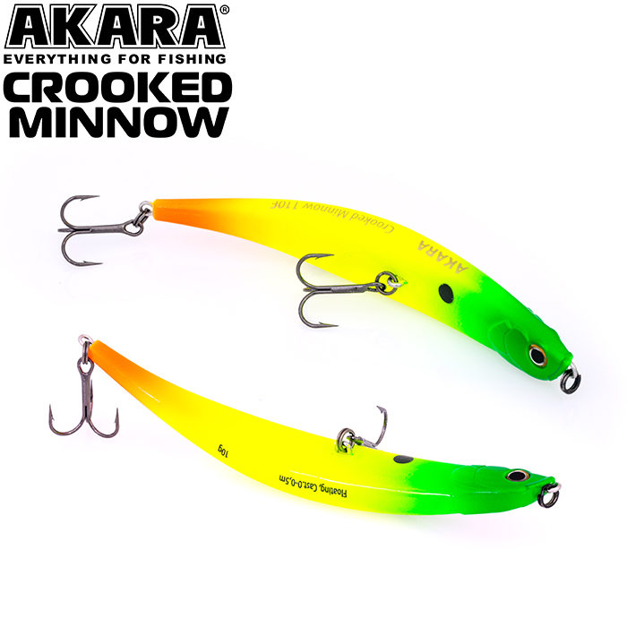  Akara Crooked Minnow 110F 10 . (5/14 oz 4,3 in) A21