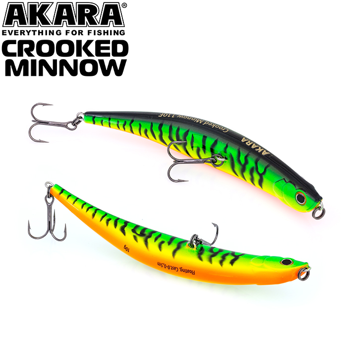  Akara Crooked Minnow 110F 10 . (5/14 oz 4,3 in) A68