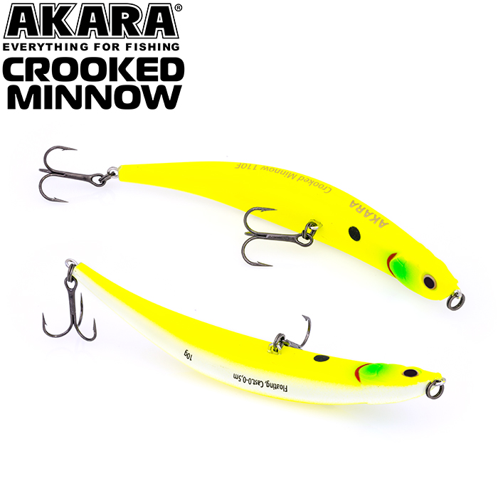  Akara Crooked Minnow 110F 10 . (5/14 oz 4,3 in) A96