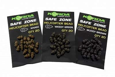   Korda Safe Zone Heli Bead Small ID Brown KHBSB