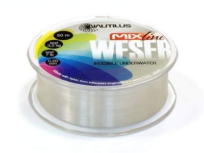  Nautilus Weser Fluorocarbon Clear 50 d-0.16