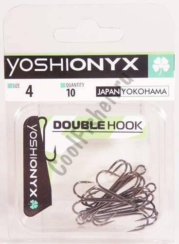 Двойники Yoshi Onyx Double Hook №04 ( в упак. 10шт.) (BN)