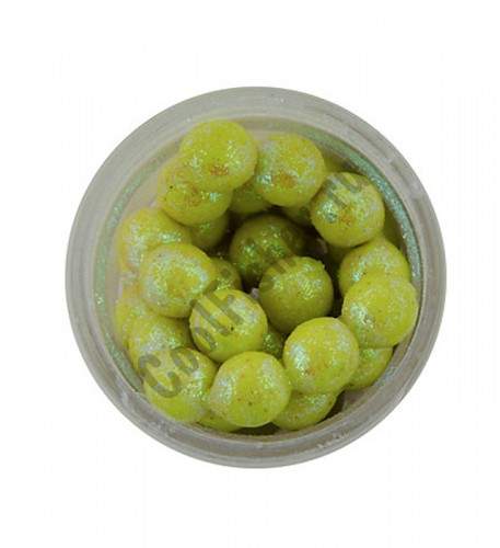   Berkley Powerbait Micro Sparkle Eggs chartreuse scales