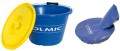 Пластиковое ведро для прикормки COLMIC BLU:17 Lt с мягкой и пластиковыми крышкми