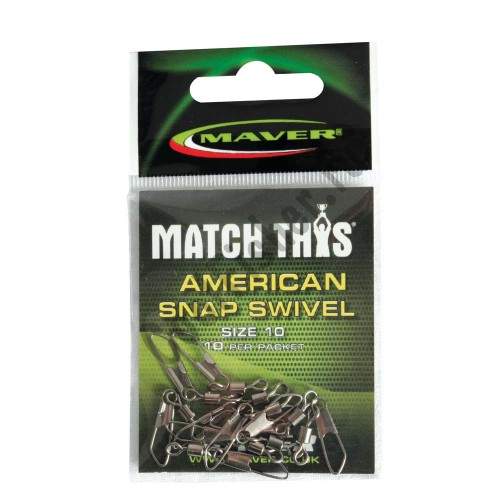    MAVER MATCH THIS AMERICAN SNAP SWIVEL - SIZE 10 R163