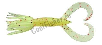   Keitech Little Spider 3 PAL #01 Chartreuse Red Flake