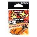Крючок Decoy офсетный Worm 22 #3|0 (4 шт.)
