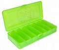 КОРОБКА Три Кита для воблеров и балансиров ВБ-1 зеленая 2-х стор.(7+7отд.)(190х85х35мм)