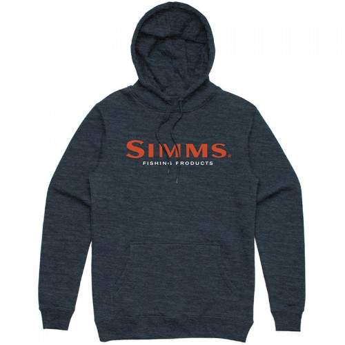  Simms Logo Hoody, L, Navy Heather