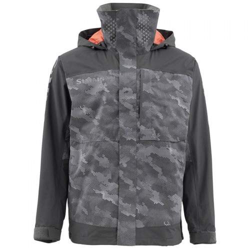  Simms Challenger Bass Jacket, 4XL, Hex Camo Carbon