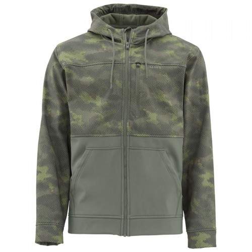  Simms Rogue Fleece Hoody, Hex Camo Croc, L