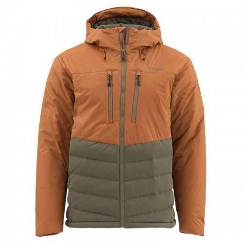  Simms West Fork Jacket, M - Saddle Brown