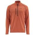  Simms Fleece Midlayer Top, M, Simms Orange