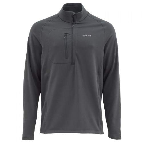  Simms Fleece Midlayer Top, L, Raven