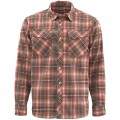  Simms Gallatin Flannel LS Shirt, XXL, Simms Orange Plaid