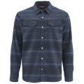  Simms Gallatin Flannel LS Shirt, XL, Admiral Blue Stripe