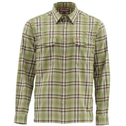  Simms Legend LS Shirt, XL, Sage Plaid