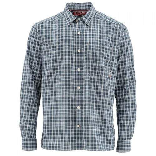  Simms Morada LS Shirt, S, Dark Moon Plaid
