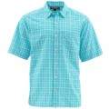  Simms Morada SS Shirt, L, Sea Blue Plaid