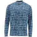  Simms Solarflex LS Crewneck Print, S, Water Print Dusk