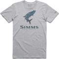  Simms Islamorada Tarpon T-Shirt, S, Grey Heather