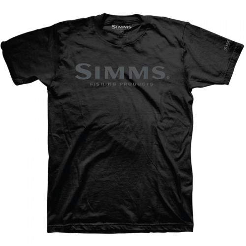  Simms Logo T-Shirt, M, Black