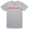  Simms Logo T-Shirt S19, L, Grey Heather