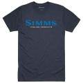  Simms Logo T-Shirt S19, S, Navy Heather