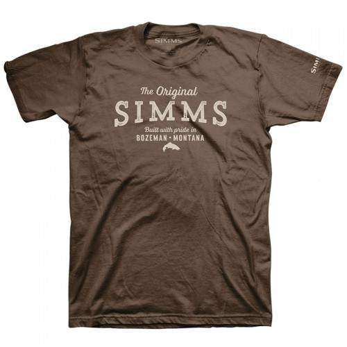  Simms The Original T-Shirt, M, Brown