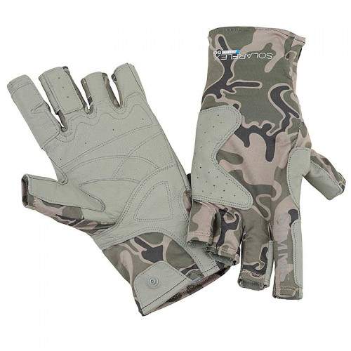  Simms Solarflex Guide Glove, L, Tongass Camo Tumbleweed