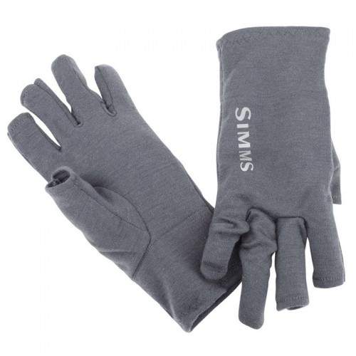  Simms Ultra-Wool Core 3-Finger Liner, L, Carbon