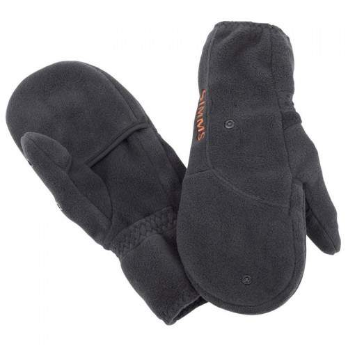  Simms Headwaters Foldover Mitt, L, Black