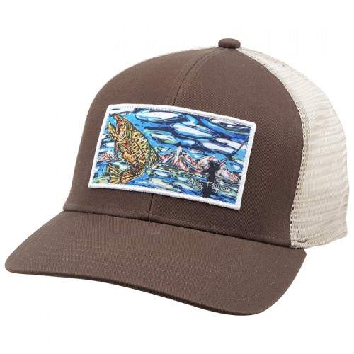  Simms Artist Foam Trucker Cap, Brown