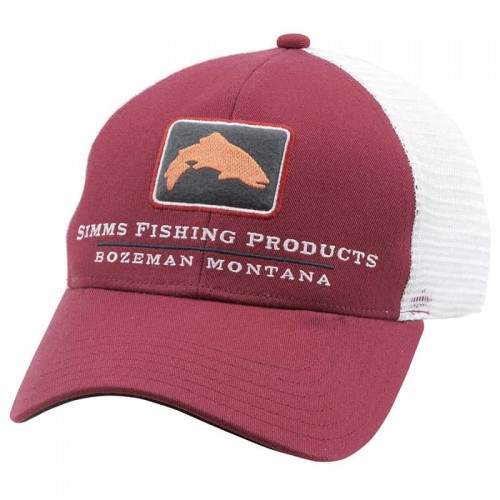 Кепка Simms Trout Icon Trucker Cap, Rusty Red
